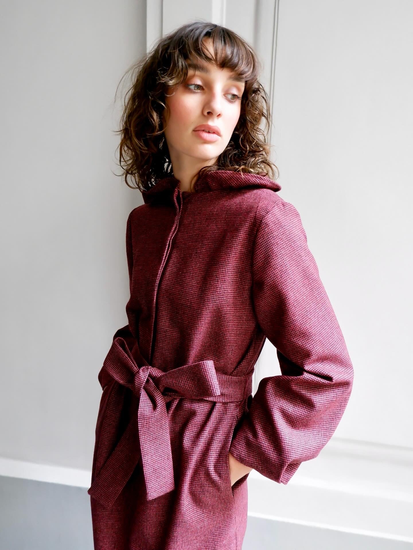 ODETTE RED CHECK DRESS