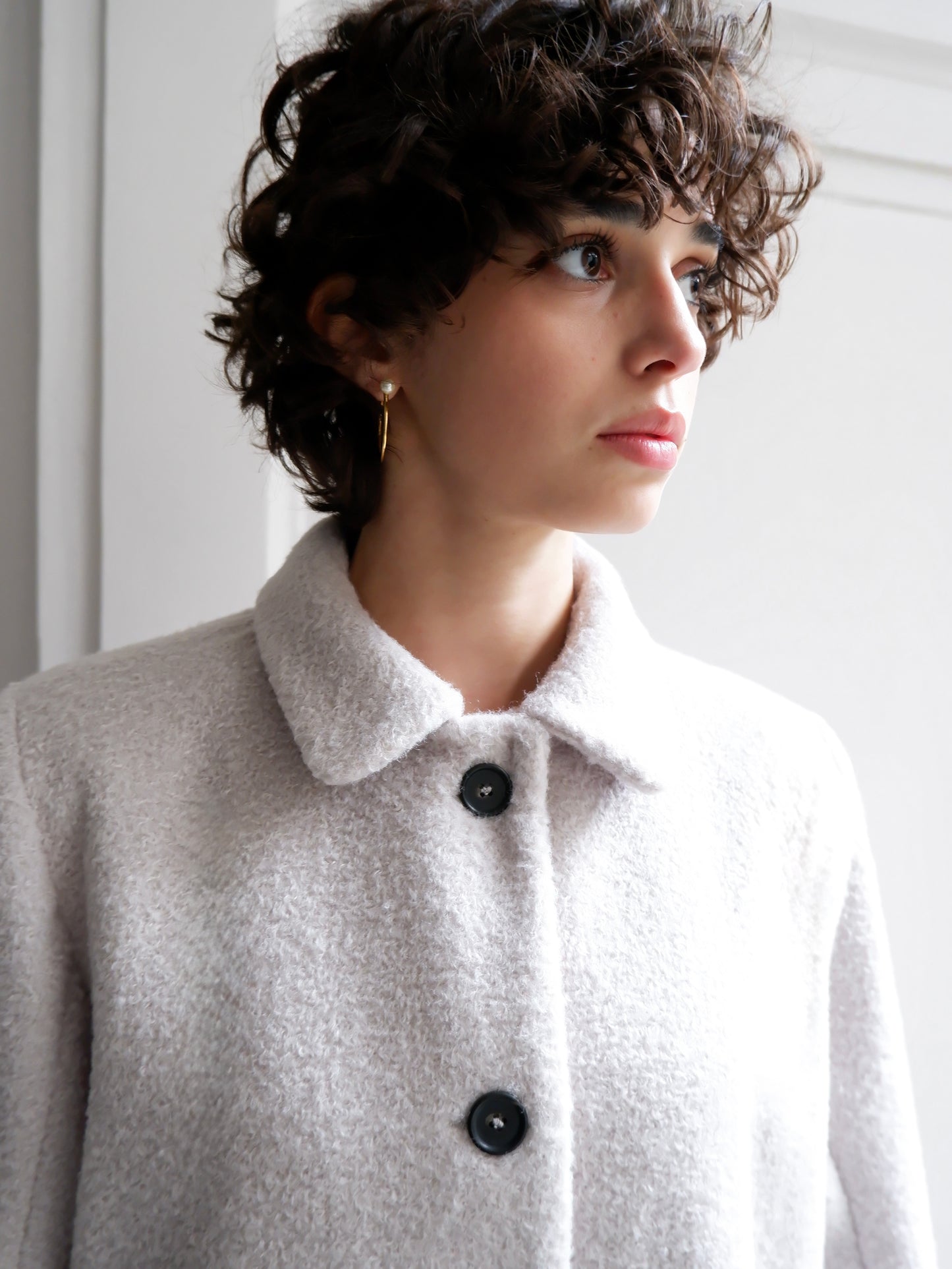 GABRIELLE LIGHT GREY COAT