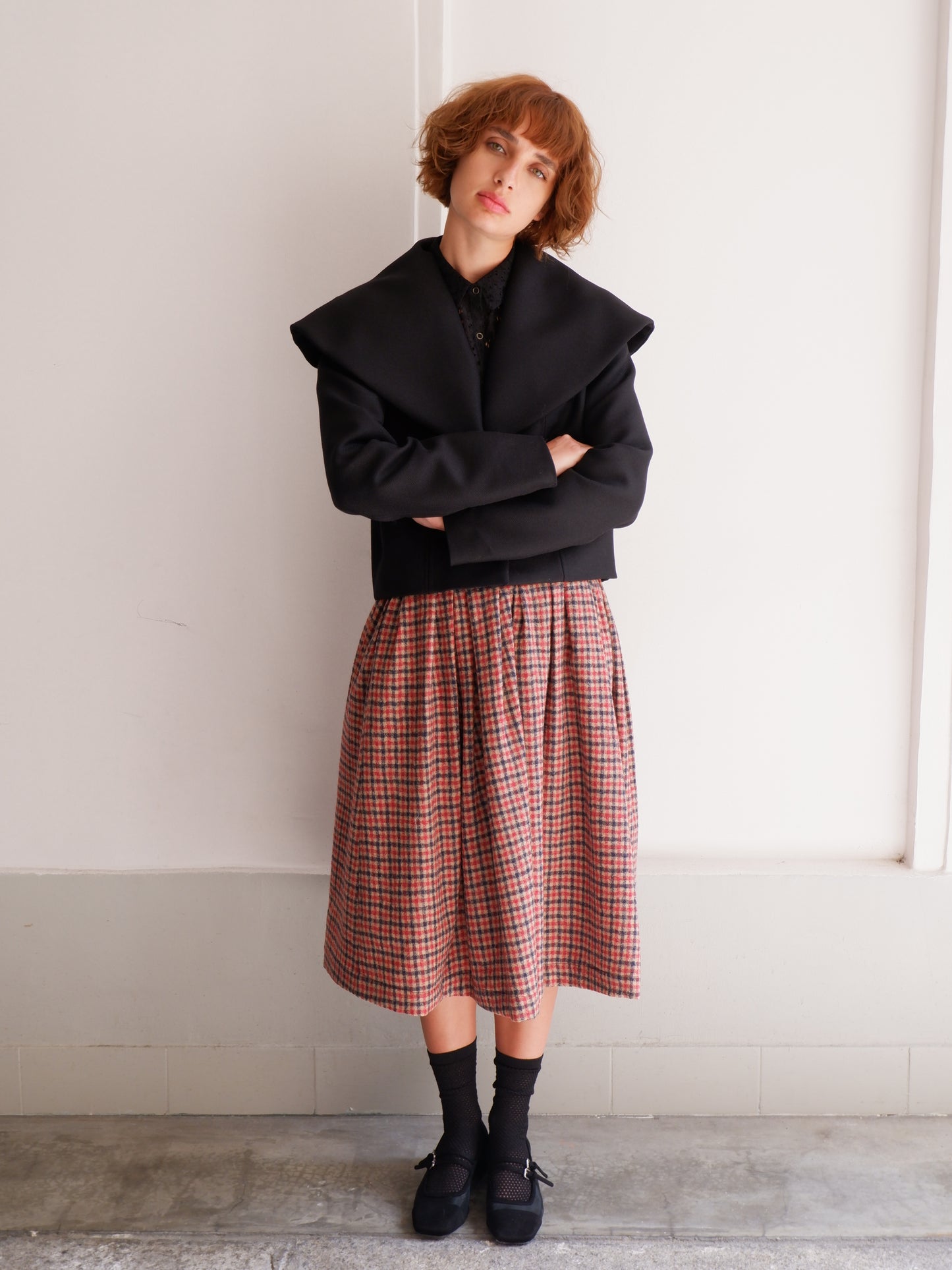 SOLENE BLACK WOOL JACKET