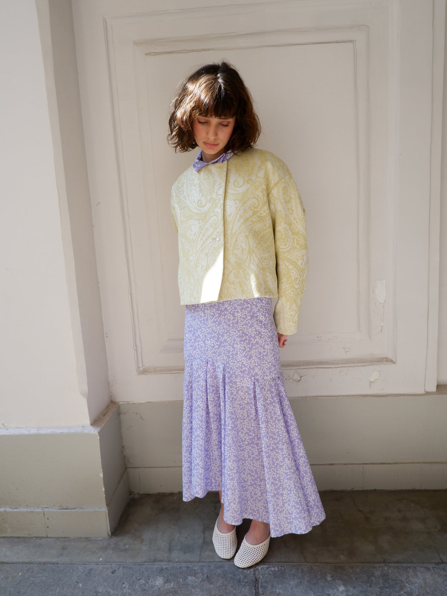 CAROLINE LEMON COTTON JACKET