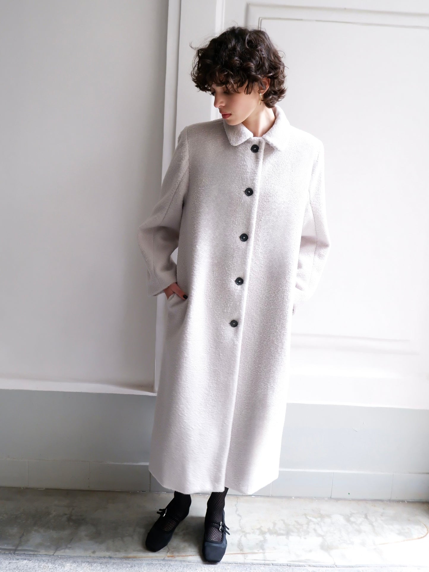 GABRIELLE LIGHT GREY COAT