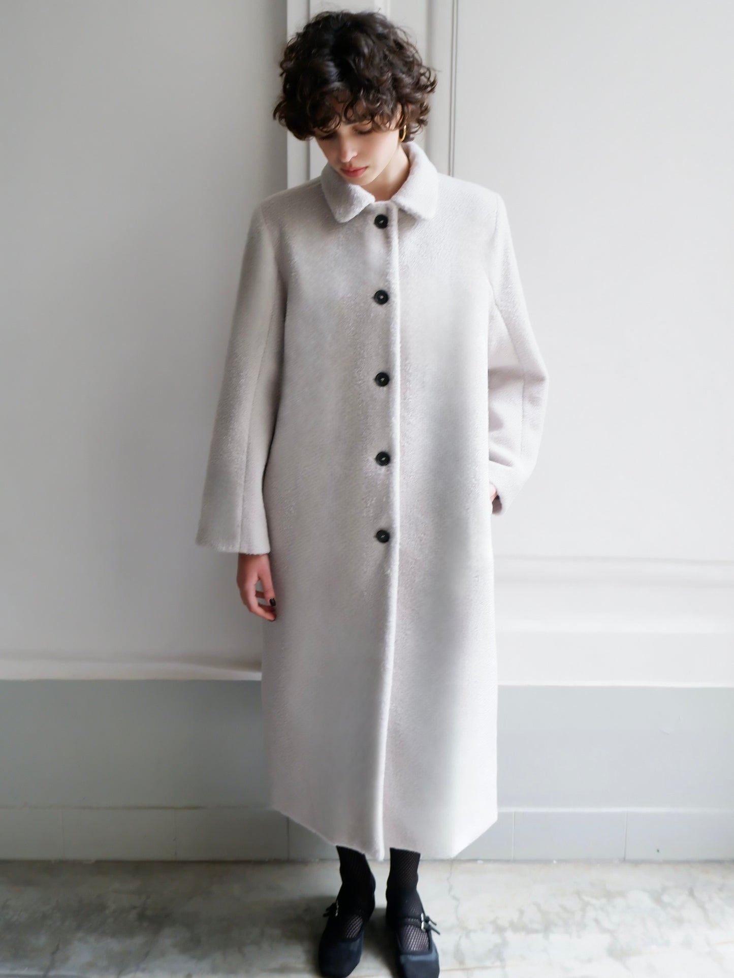 GABRIELLE LIGHT GREY COAT