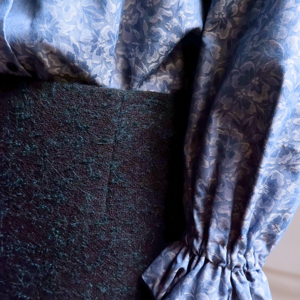 
                      
                        ISABELLA BLUE JACQUARD BLOUSE
                      
                    