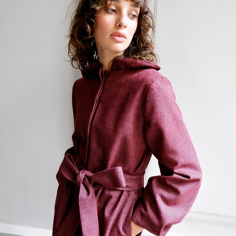 ODETTE RED CHECK DRESS
