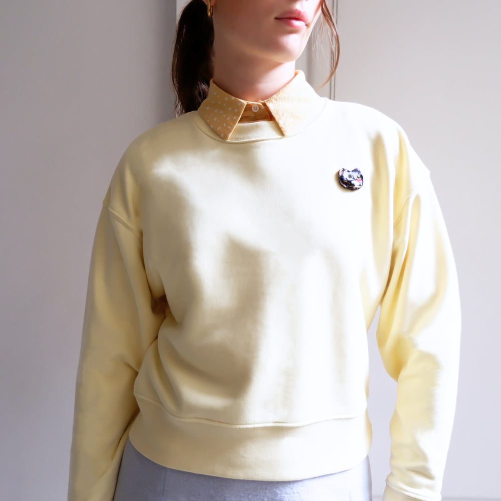CAT YELLOW SWEAT-SHIRT