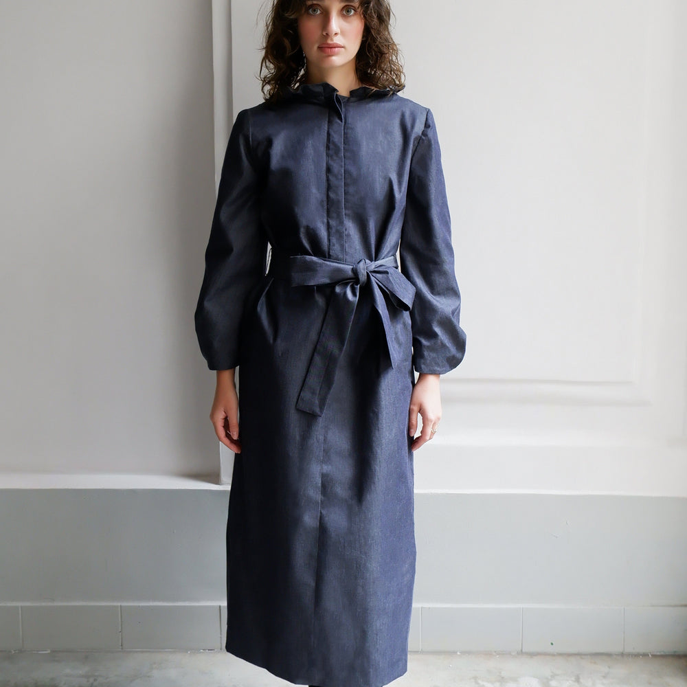 
                      
                        ODETTE LIGHT DENIM DRESS
                      
                    