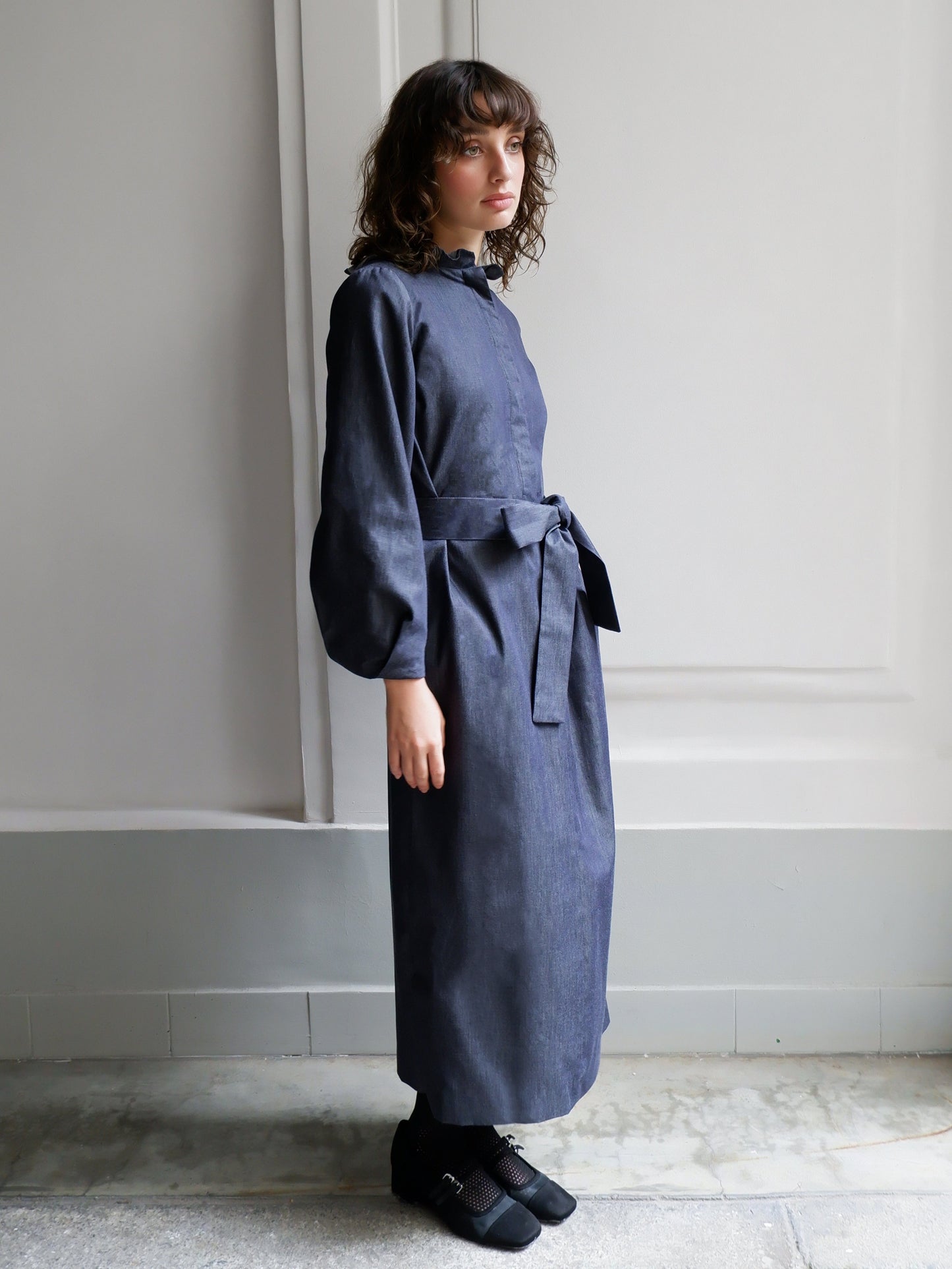 ODETTE LIGHT DENIM DRESS