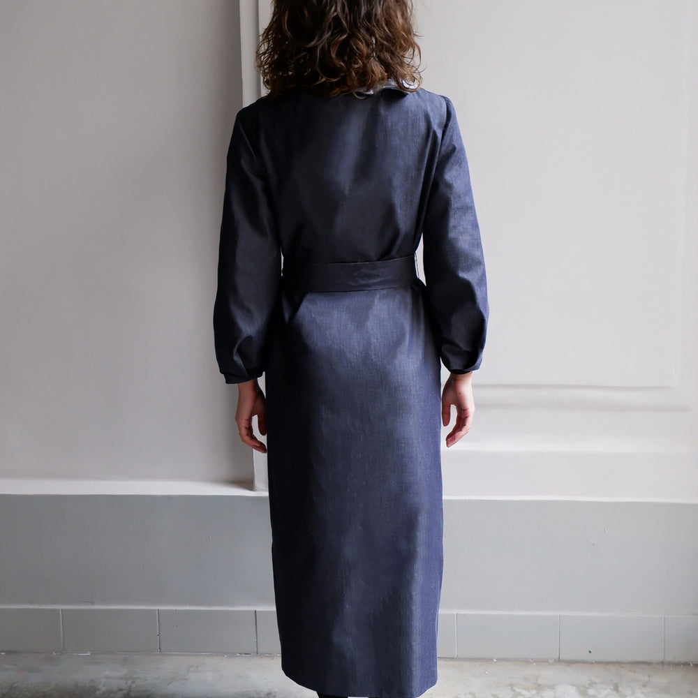 
                      
                        ODETTE LIGHT DENIM DRESS
                      
                    