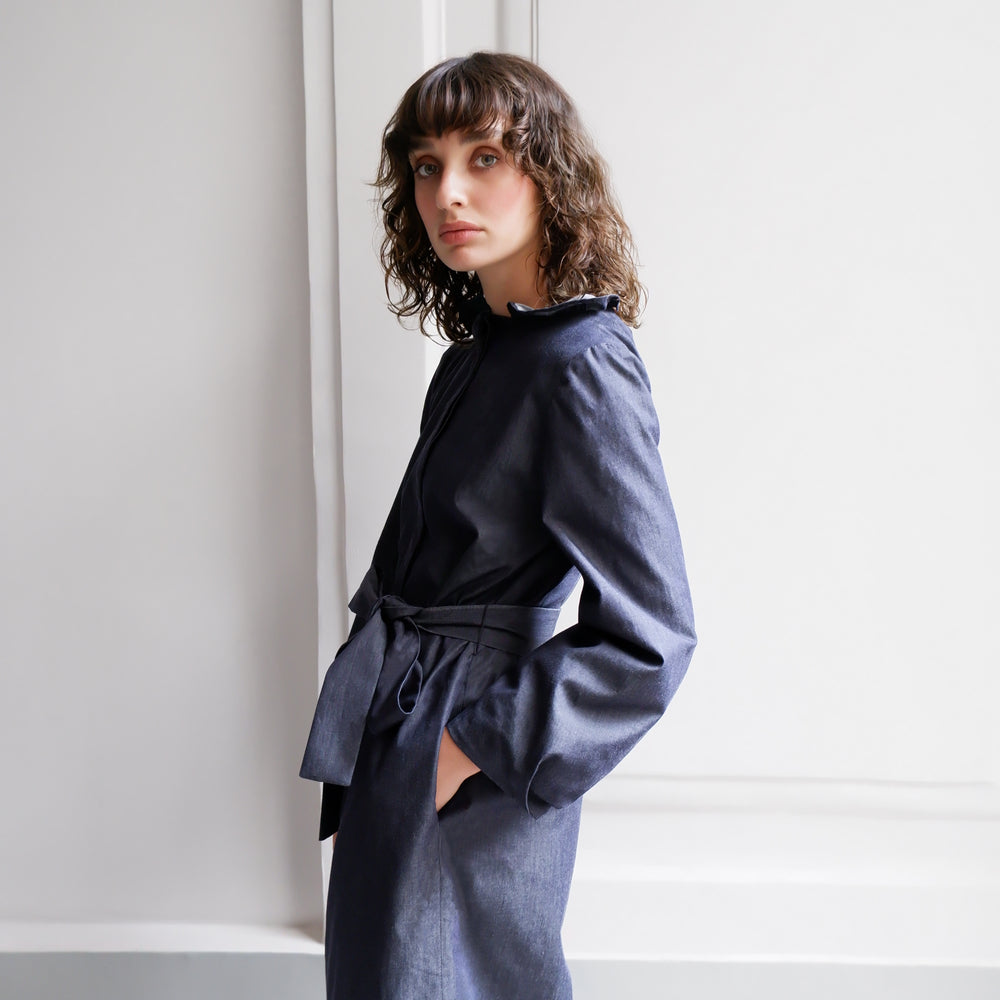 
                      
                        ODETTE LIGHT DENIM DRESS
                      
                    