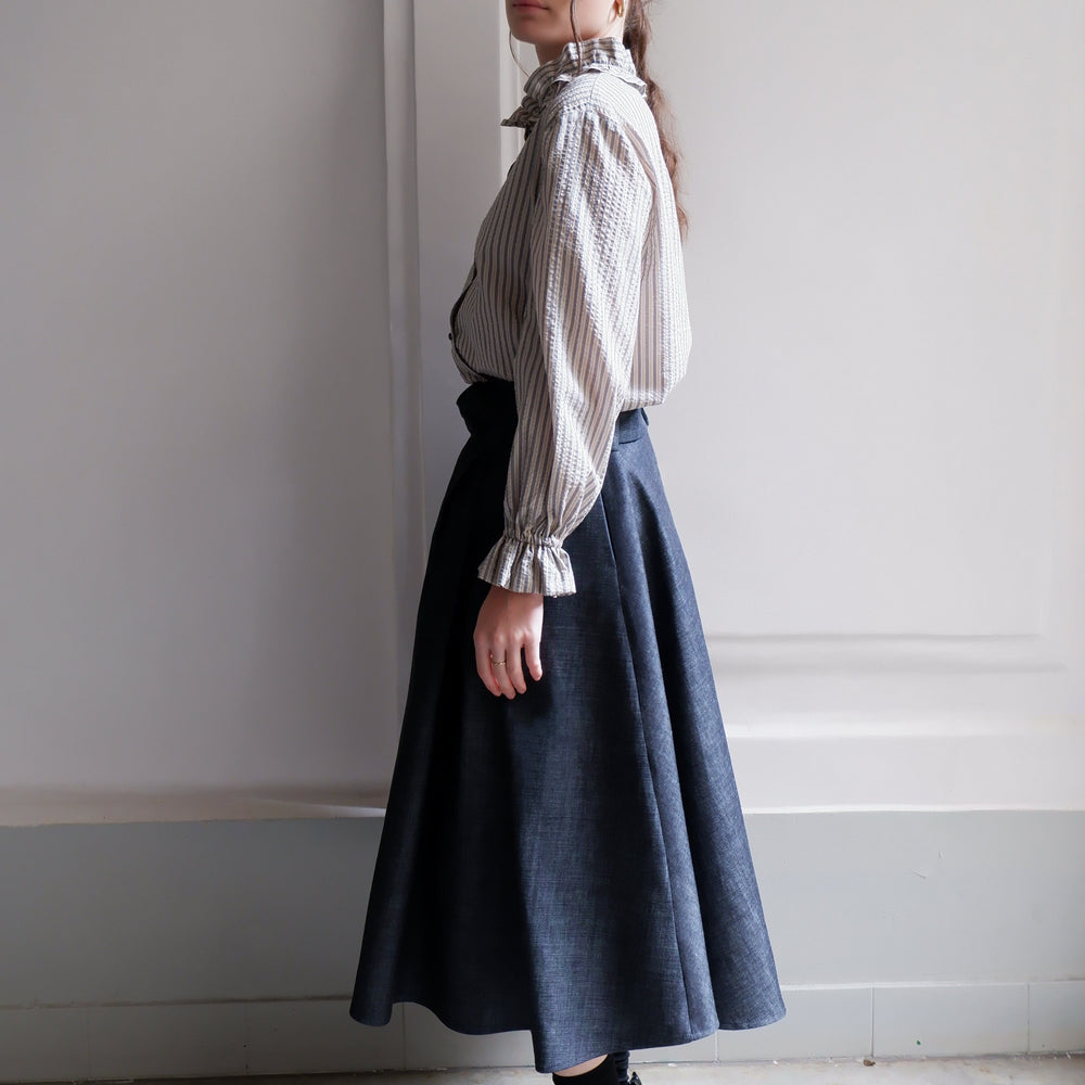 
                      
                        ISABELLA NAVY AND CAMEL STRIPED BLOUSE
                      
                    