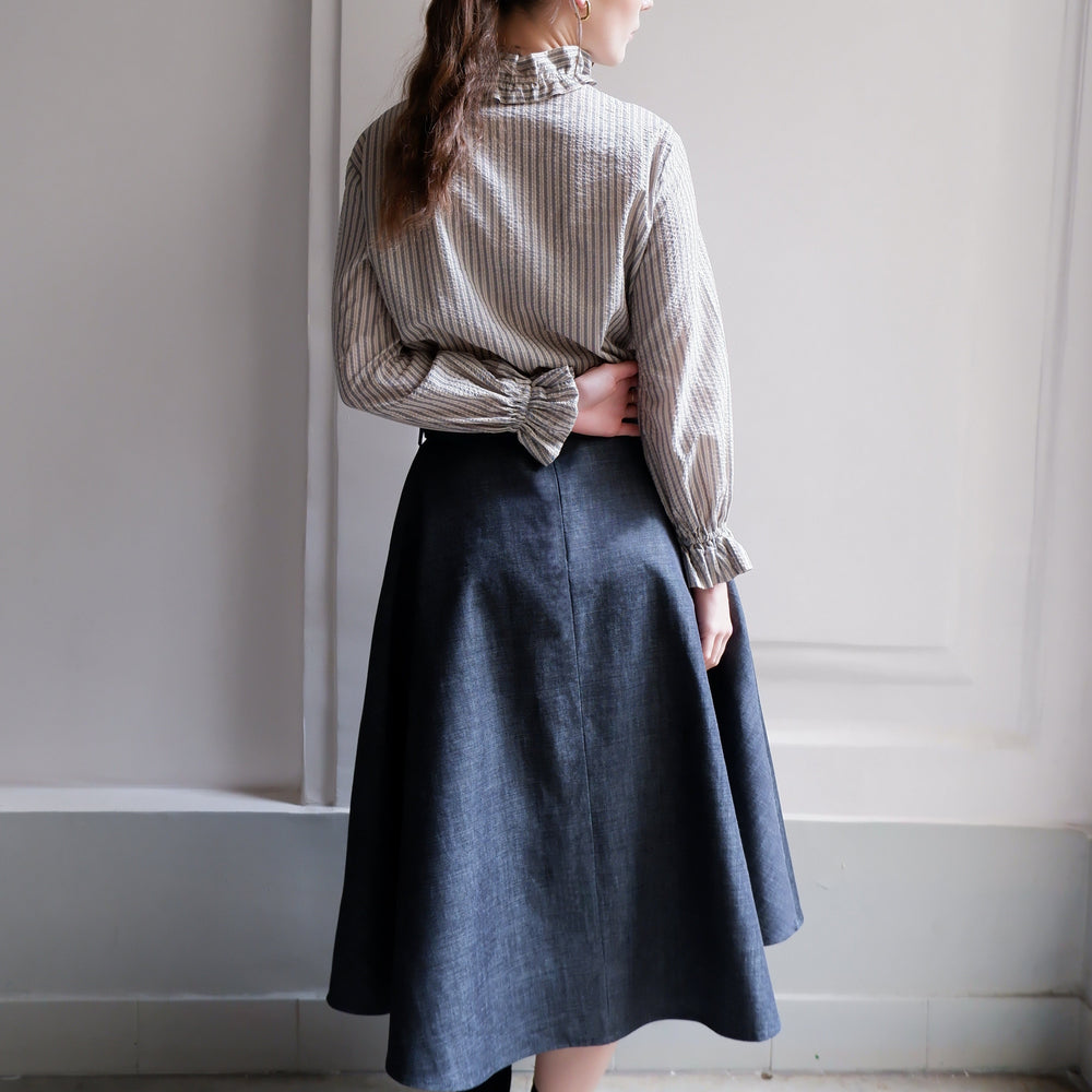 
                      
                        ISABELLA NAVY AND CAMEL STRIPED BLOUSE
                      
                    
