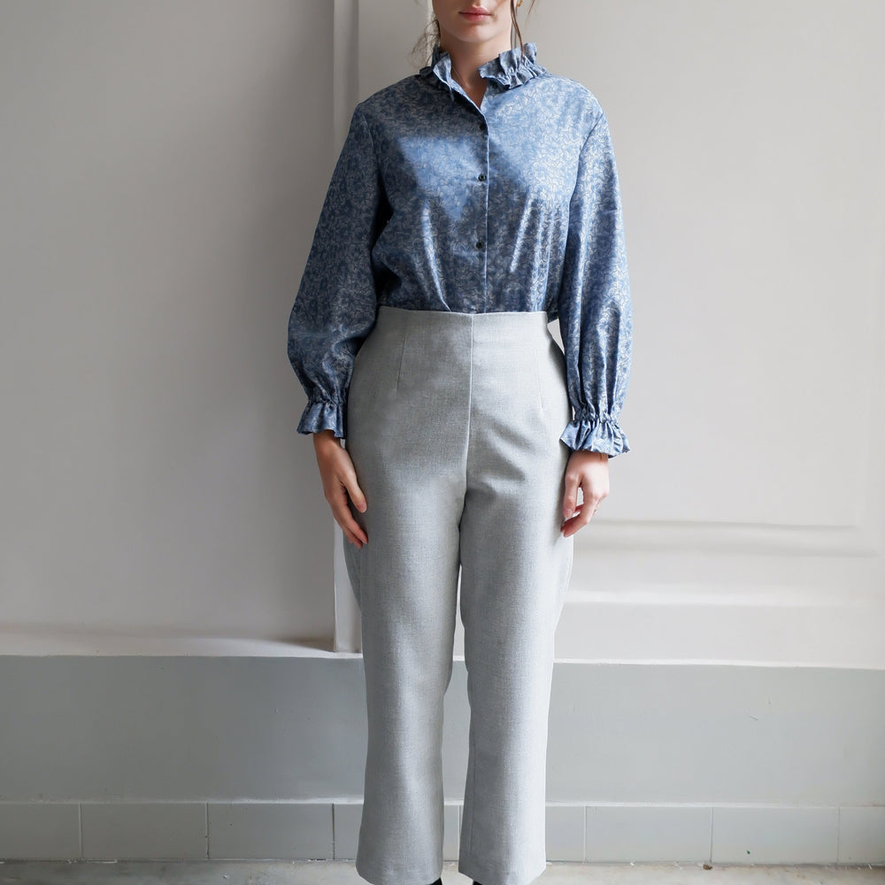 CHLOÉ GRAY FLANNEL PANTS