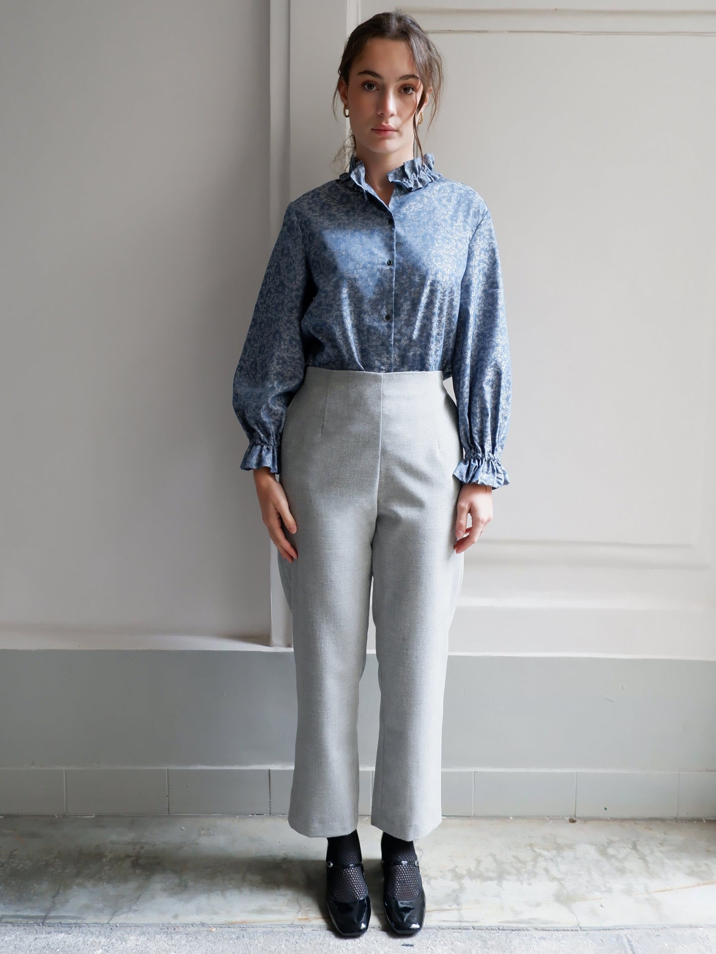 CHLOÉ GRAY FLANNEL PANTS