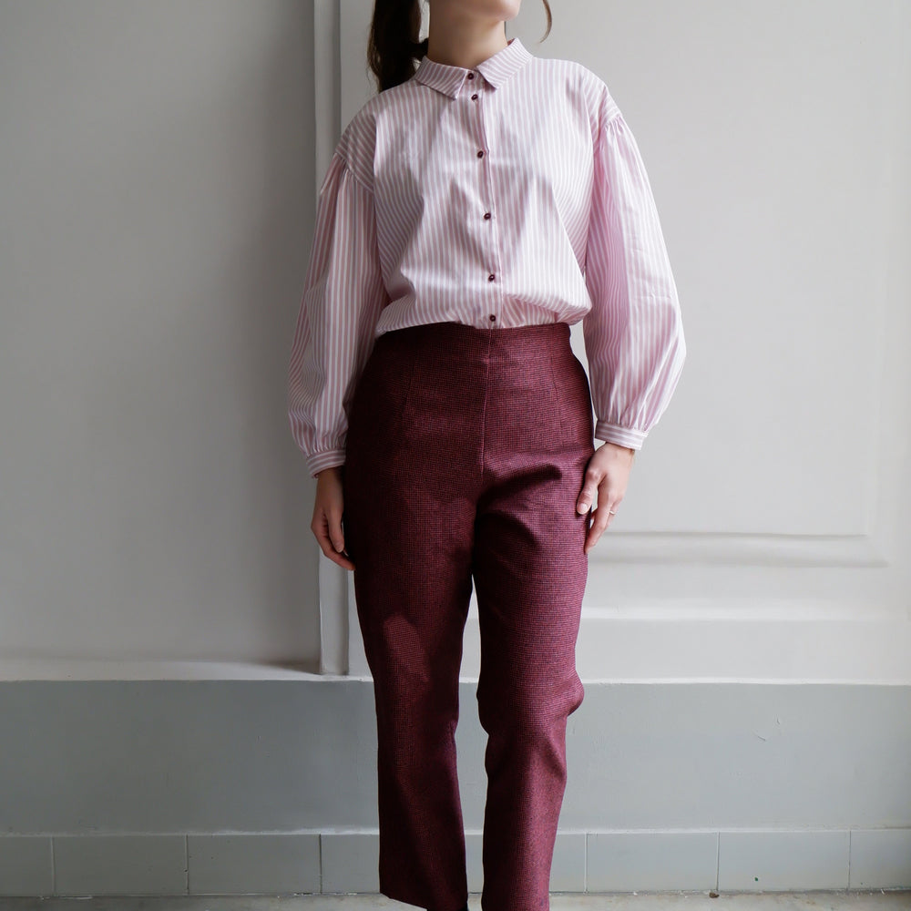 EDITH PINK STRIPES BLOUSE