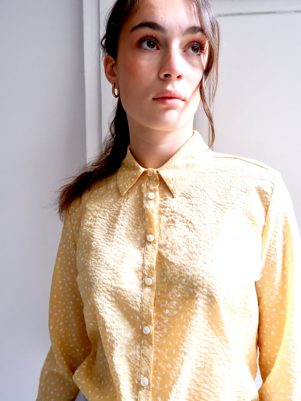 LÉA YELLOW PRINT SHIRT