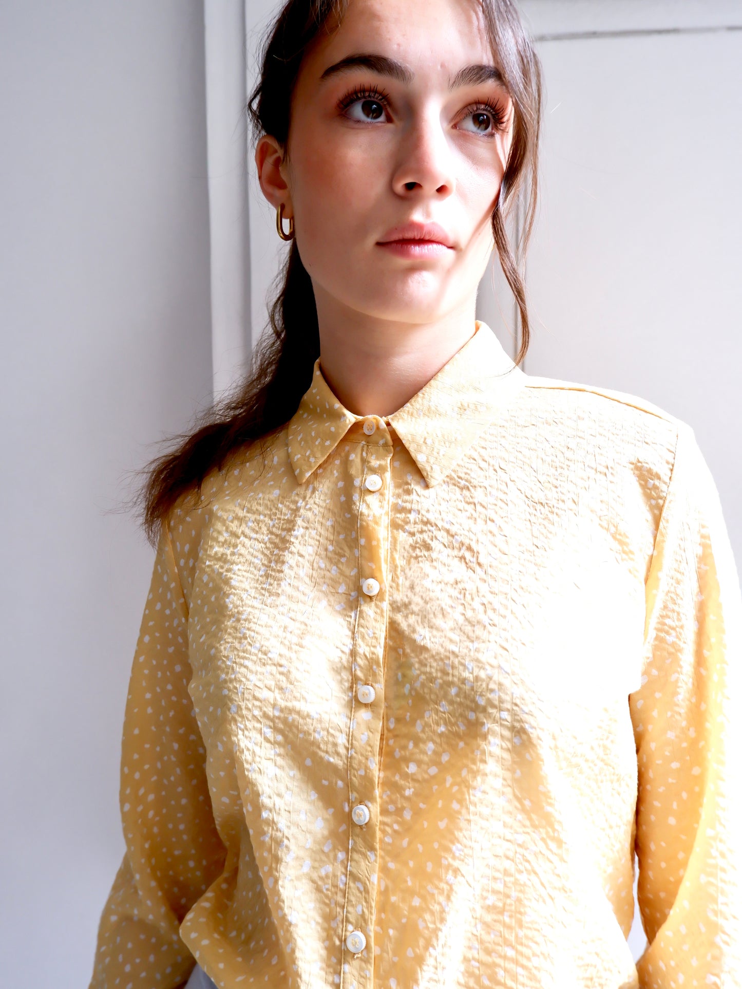 LÉA YELLOW PRINT SHIRT