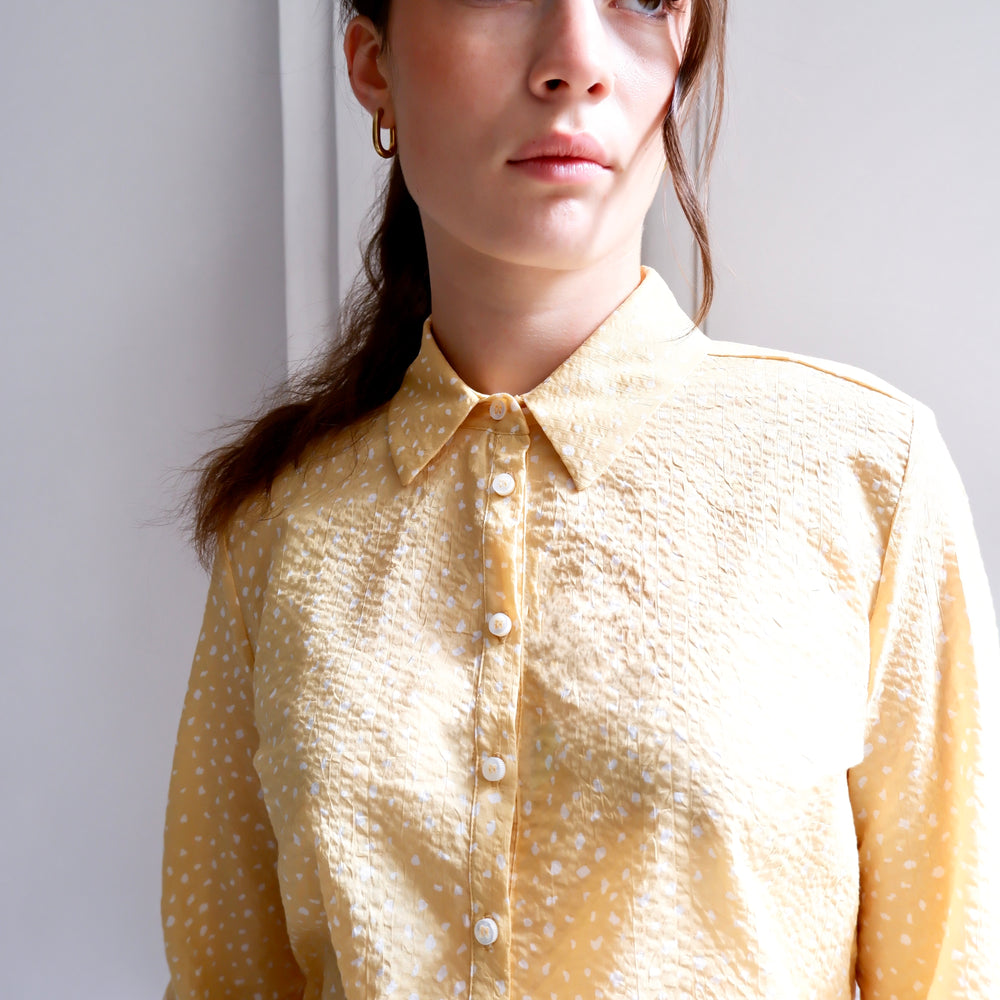 LÉA YELLOW PRINT SHIRT