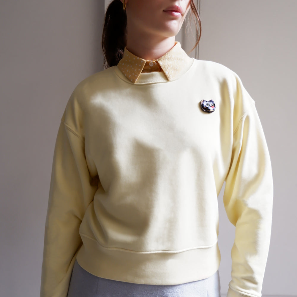 CAT YELLOW SWEAT-SHIRT