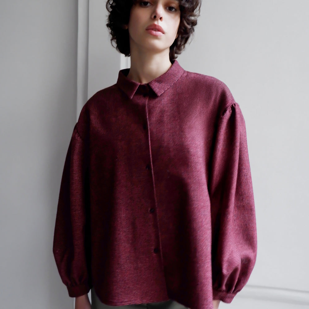 BLOUSE À RAYURES VERTES EDITH