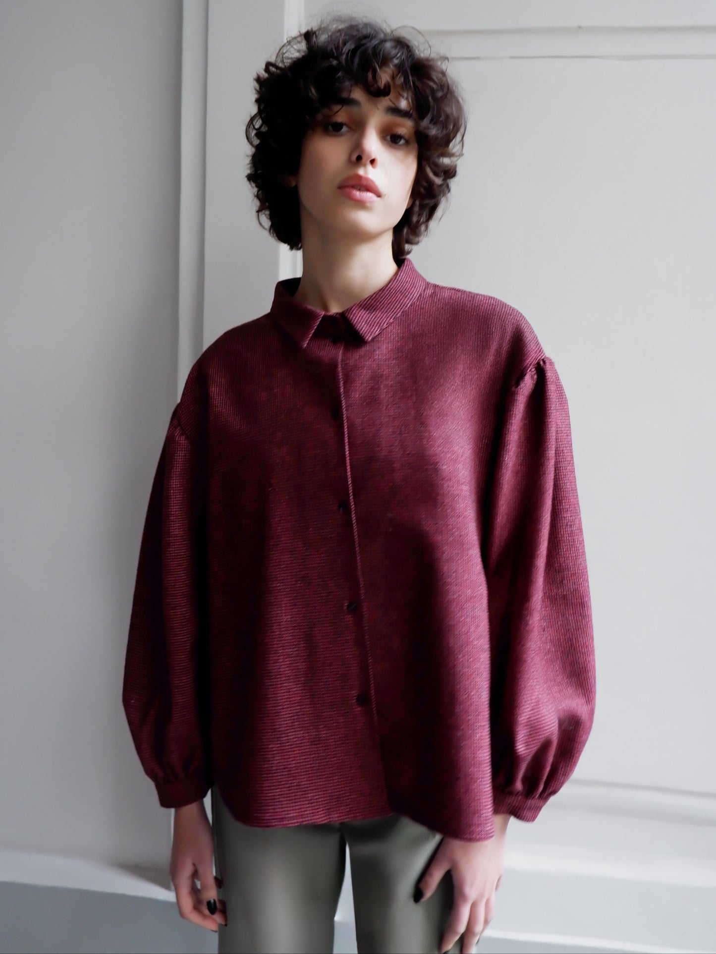 BLOUSE À RAYURES VERTES EDITH