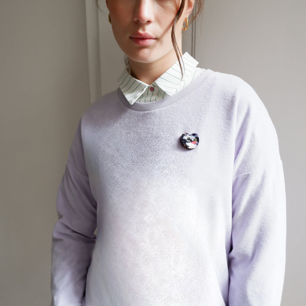CAT PURPLE SWEAT-SHIRT