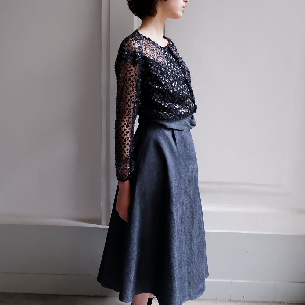 
                      
                        Veste Agathe noire à paillettes
                      
                    