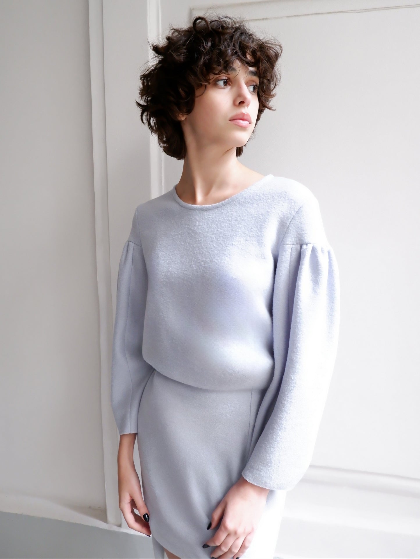 JUPE BLEU CIEL LOUISE