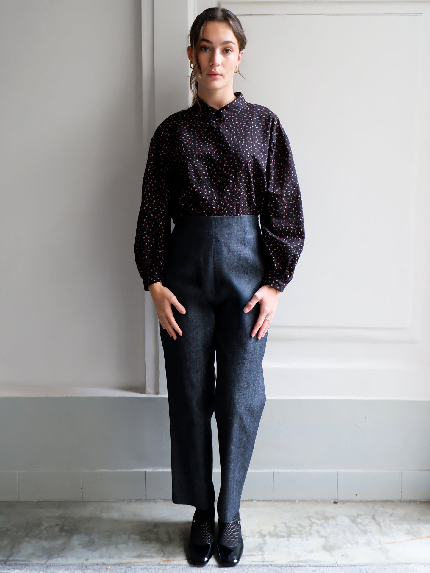 CHLOE DARK DENIM PANTS