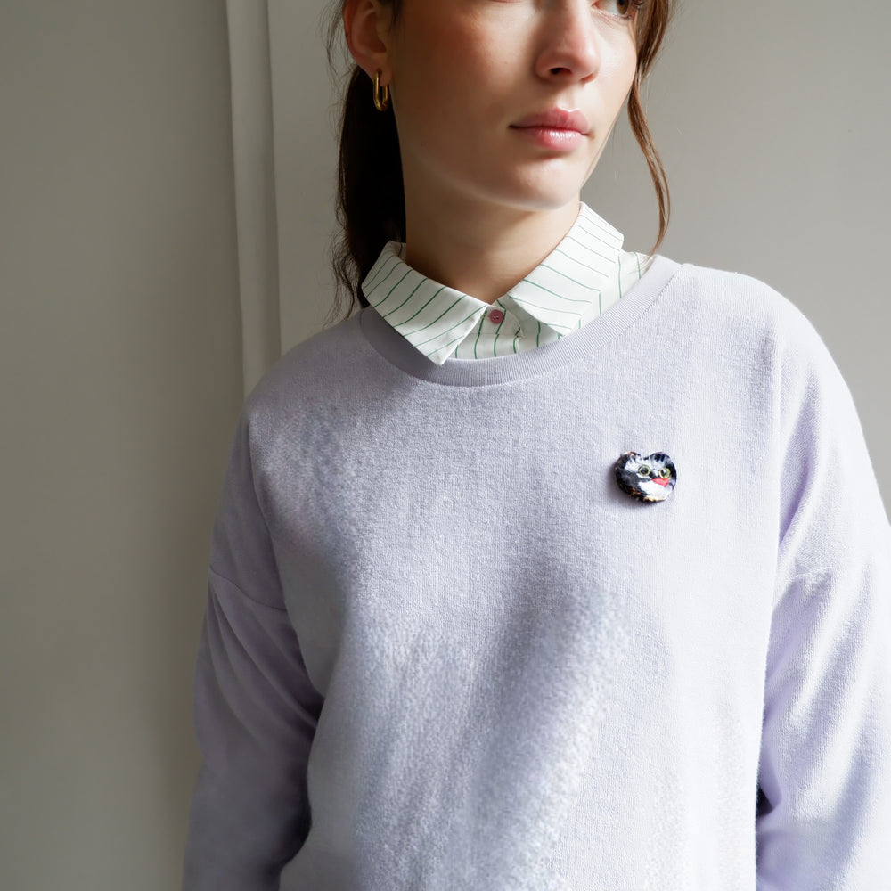 CAT PURPLE SWEAT-SHIRT