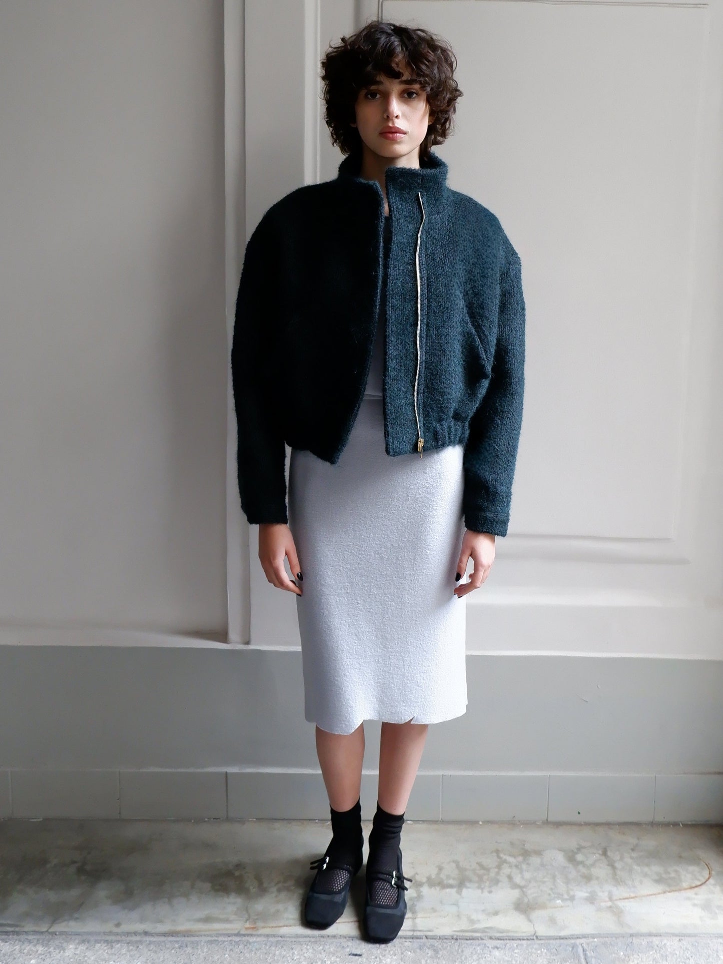 VESTE EN LAINE VERTE VICTOIRE