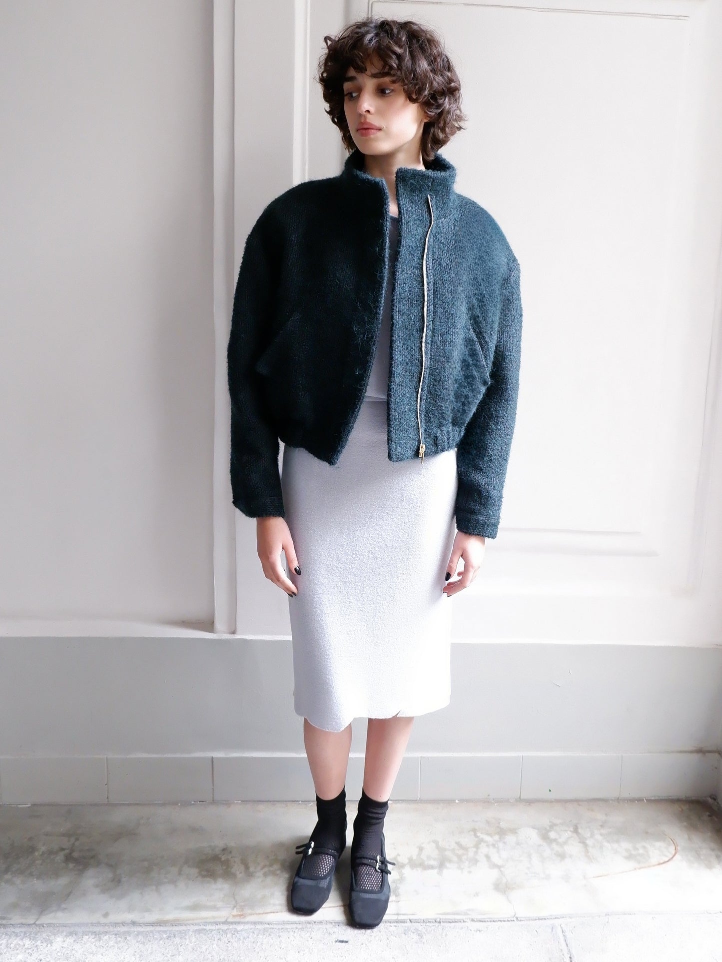 VESTE EN LAINE VERTE VICTOIRE