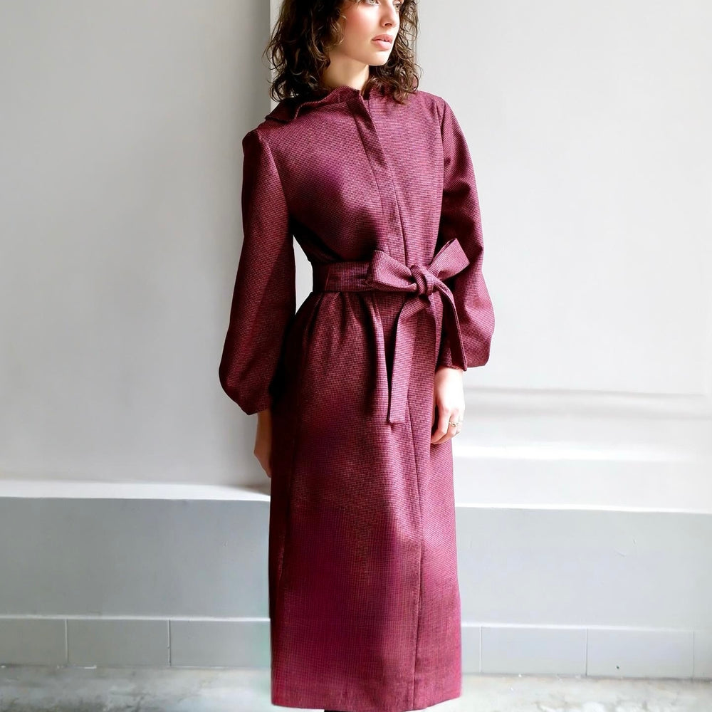 ODETTE RED CHECK DRESS