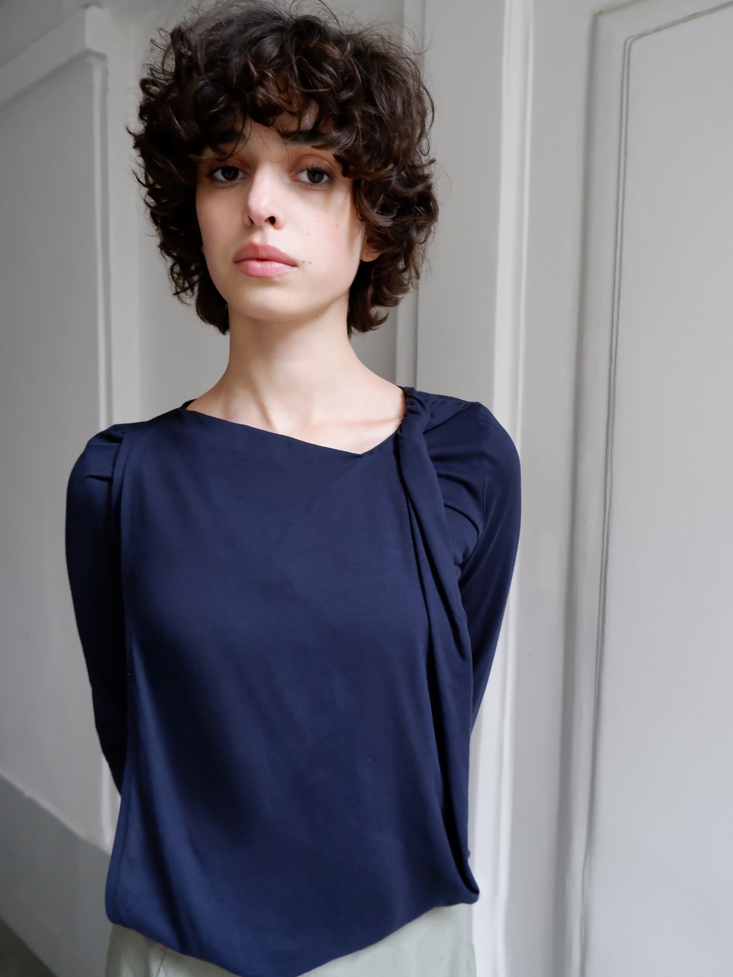 CATHERINE TOP JERSEY GRIS 