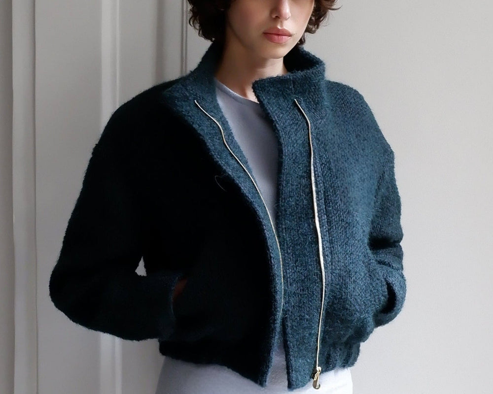 VESTE EN LAINE VERTE VICTOIRE