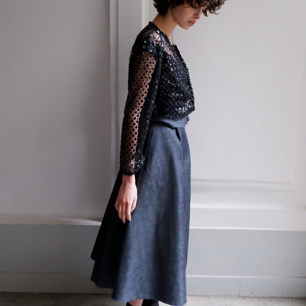 
                      
                        Veste Agathe noire à paillettes
                      
                    