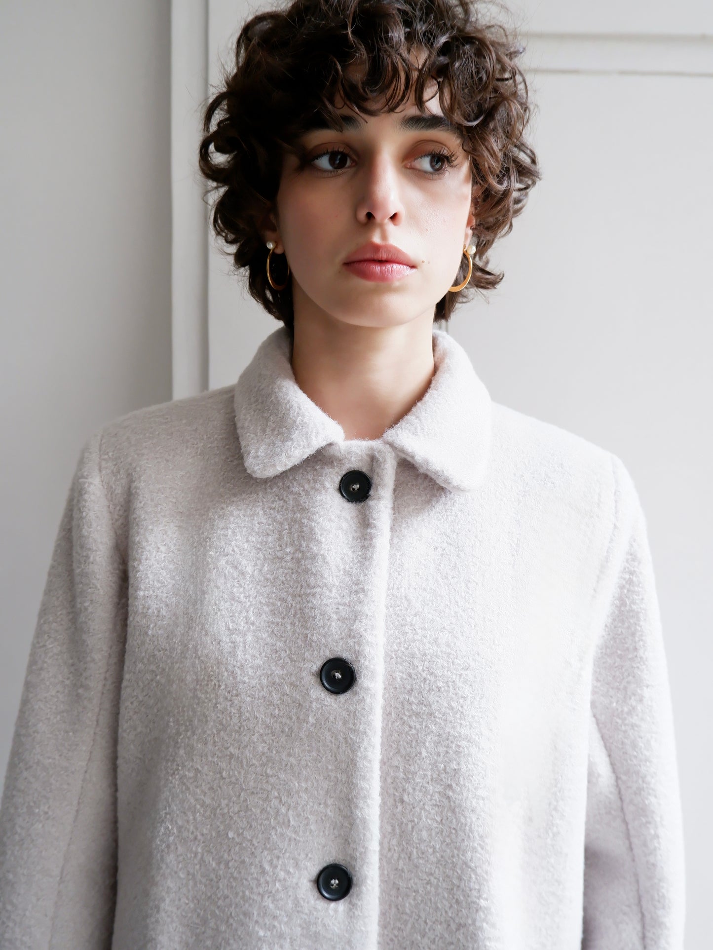 GABRIELLE LIGHT GREY COAT