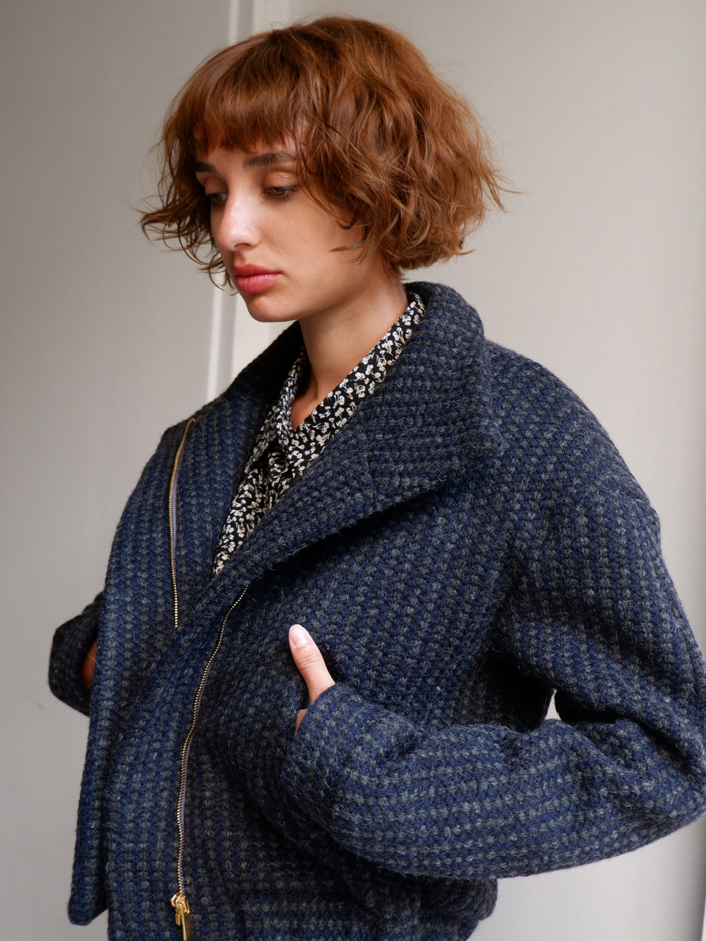 VICTOIRE NAVY WOOL JACKET