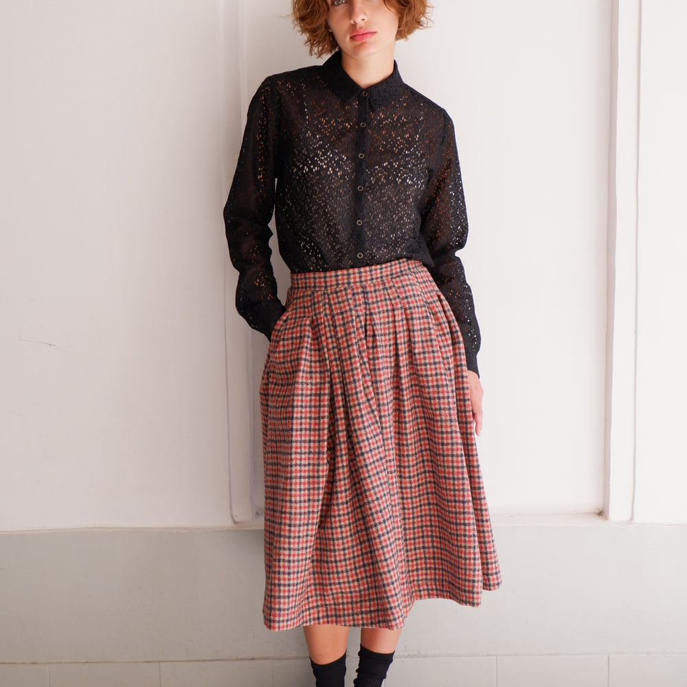 
                      
                        ALBA CHECKERED SKIRT
                      
                    