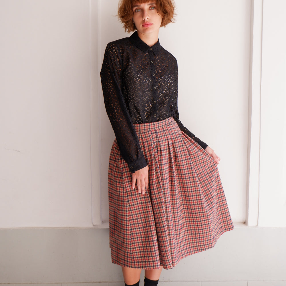 
                      
                        ALBA CHECKERED SKIRT
                      
                    