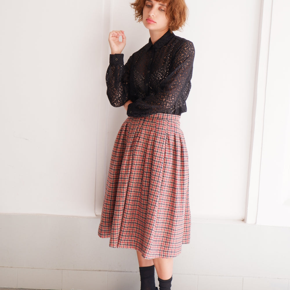 
                      
                        ALBA CHECKERED SKIRT
                      
                    