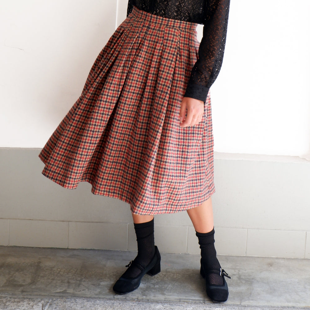 
                      
                        ALBA CHECKERED SKIRT
                      
                    