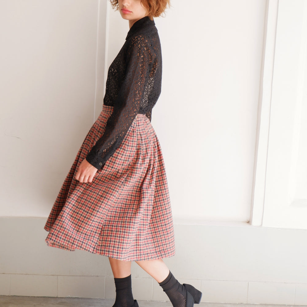 
                      
                        ALBA CHECKERED SKIRT
                      
                    