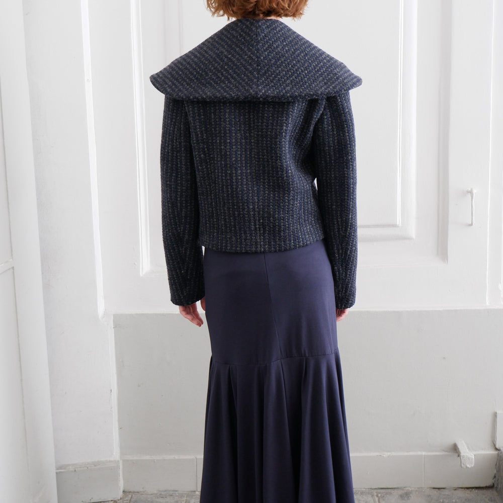 
                      
                        SOLENE NAVY WOOL JACKET
                      
                    