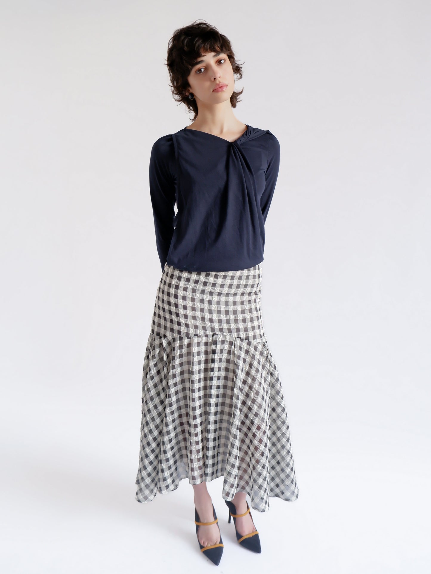 CATHERINE BLUE JERSEY TOP