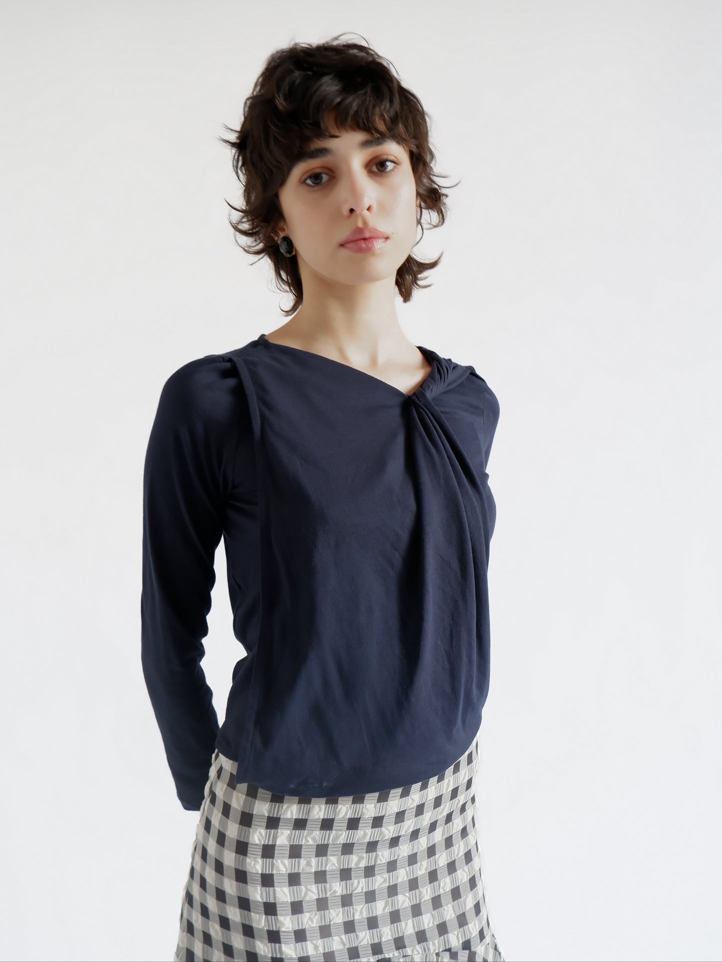 CATHERINE BLUE JERSEY TOP