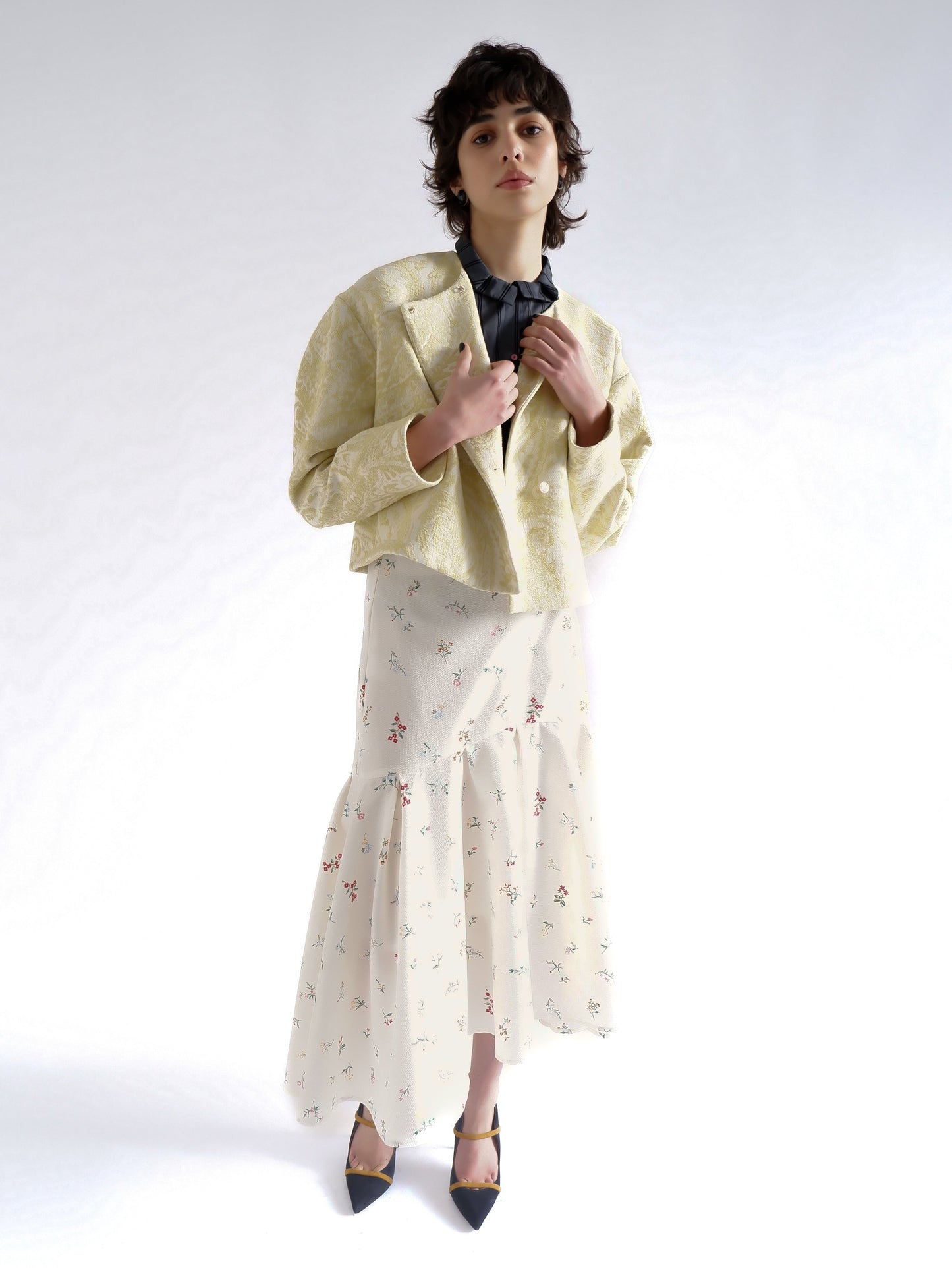 CAROLINE LEMON COTTON JACKET