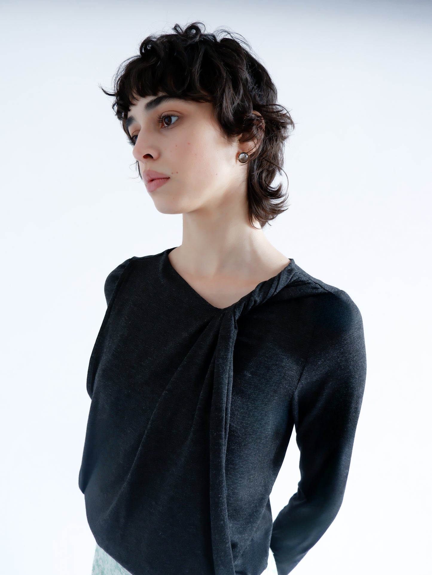 CATHERINE GREY JERSEY TOP