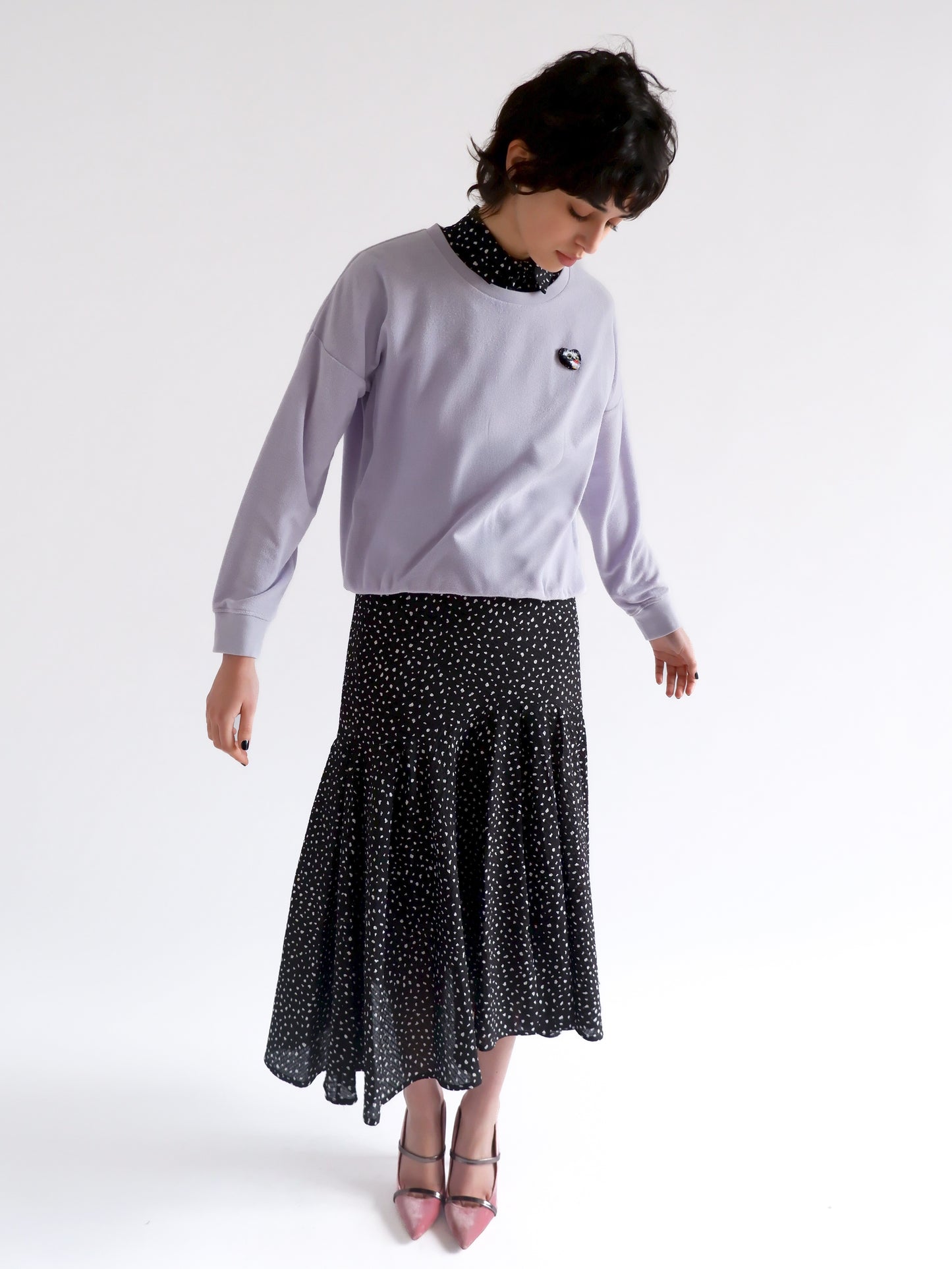 CAT PURPLE SWEAT-SHIRT