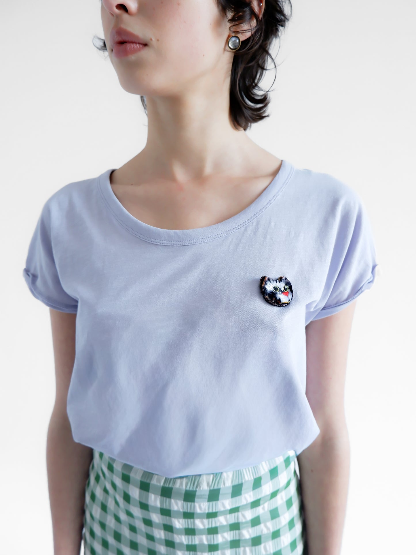 CATパープル スウェットシャツ