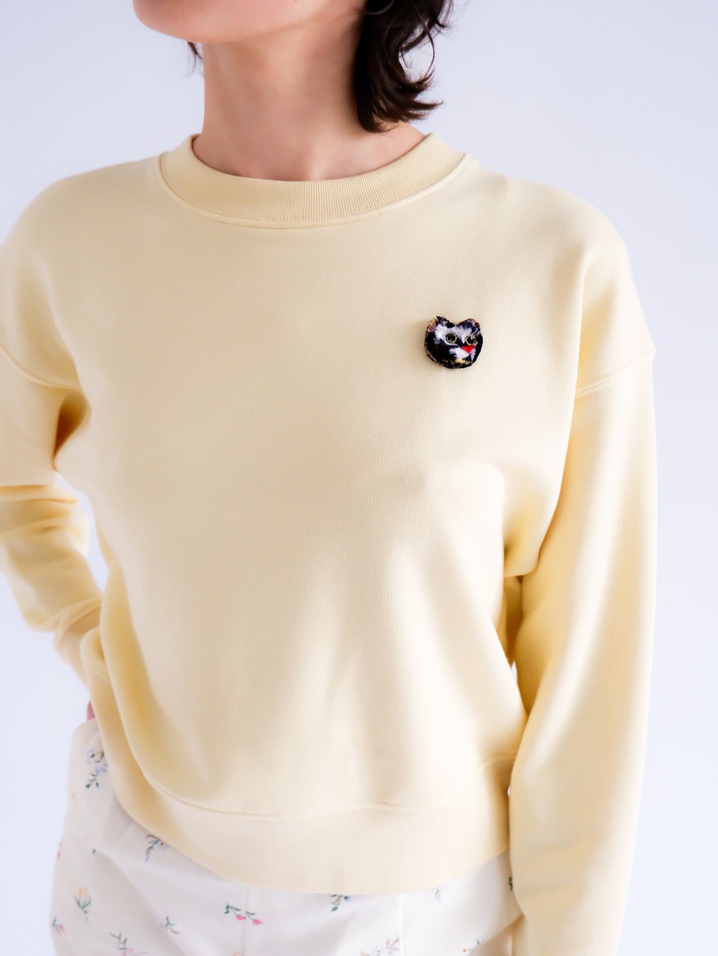 LEMON CAT SWEATSHIRT